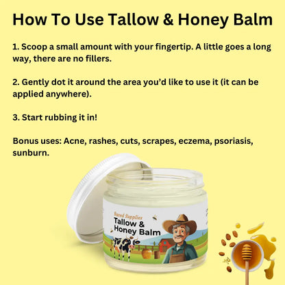 No Essential Oils - Tallow & Honey Balm